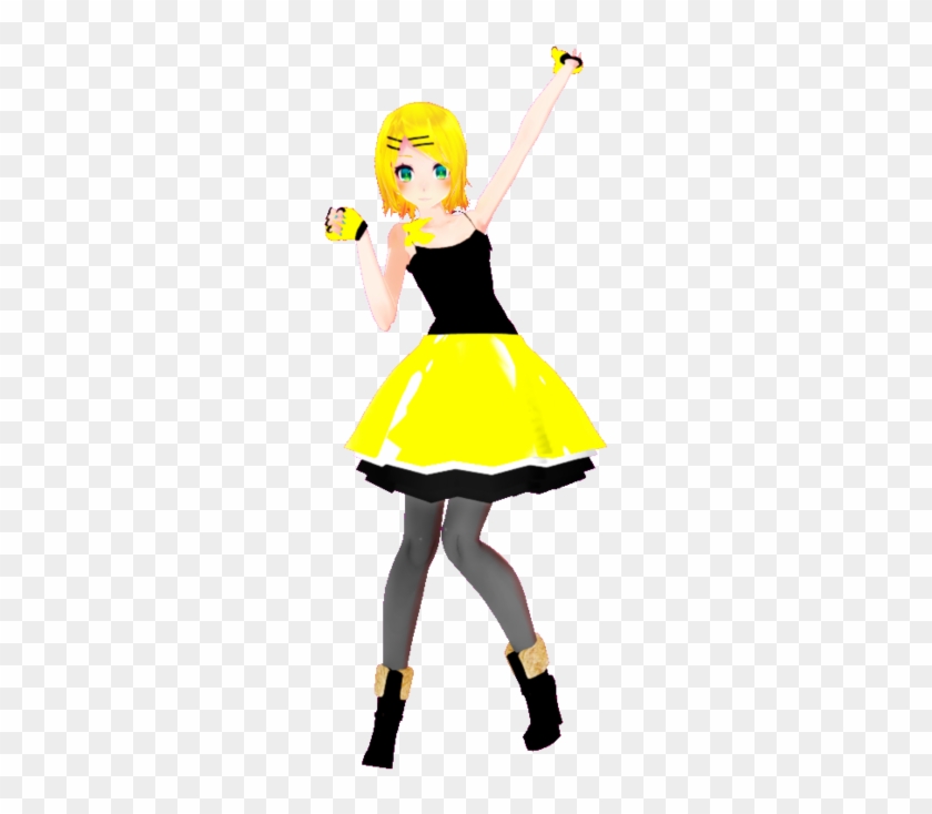 Rave Girl Rin Dl By Eatsyoucreepy - Mmd Tda Rave Girl #658039
