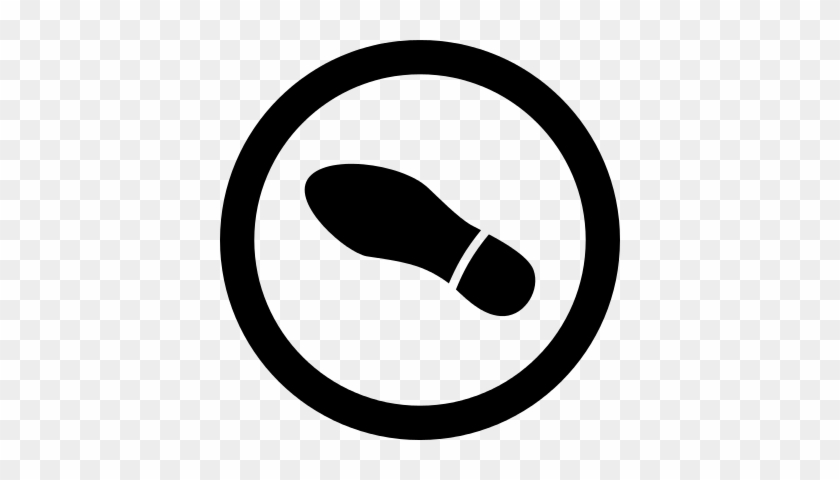 Shoe Mark On A Circle Outline Vector - Cc Public Domain #658123