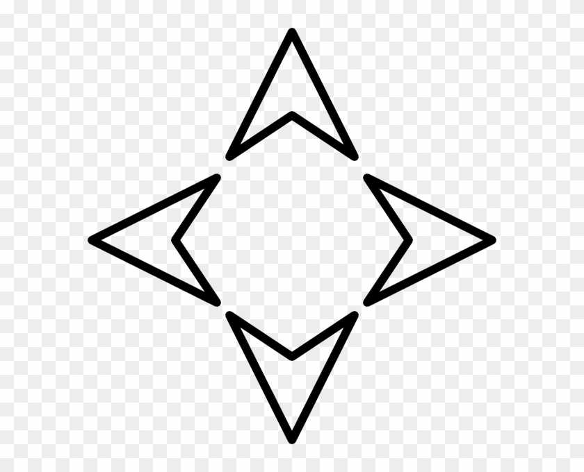 Free Vector Plain Arrows Controller Clip Art - Four Direction Arrow #658541
