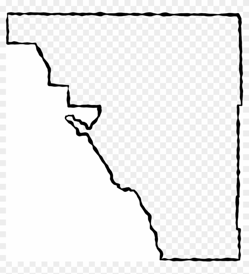 A Map Of Osceola With A Black Squiggle Outline - Silhouette #659104