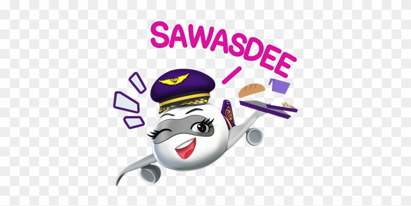 Thai Introduces Line Stickers Marking 57th Anniversary - Thai Airways Sticker #659359