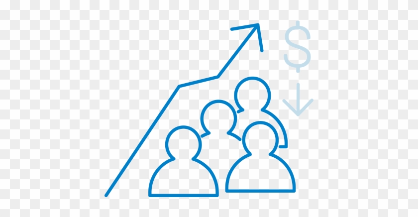 Graphic Of People With Costs Dropping - Graphic Of People With Costs Dropping #659560