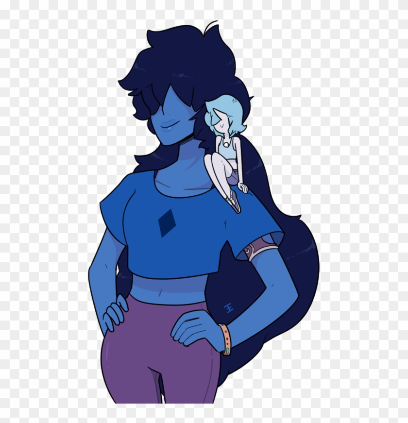 Fictional Character Cartoon Cobalt Blue Mythical Creature - Steven Universe Blue Diamond And Blue Pearl Fanart #659927