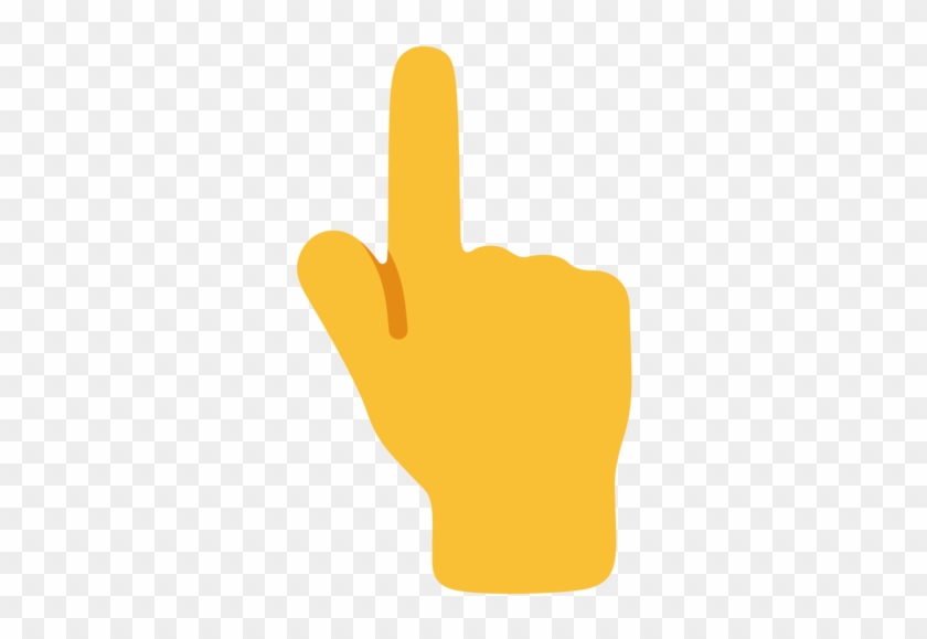 Emoji Index Finger Pointing Device Clip Art - Pointing Up Finger Emoji #660365