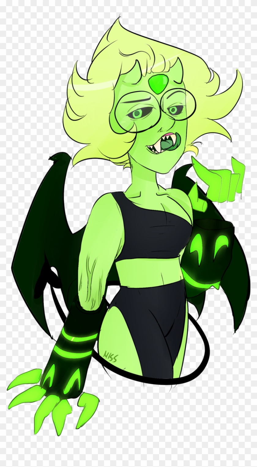 Demon Au Peridot By Misspolycysticovary Demon Au Peridot - Peridot Steven Universe Demon #660640
