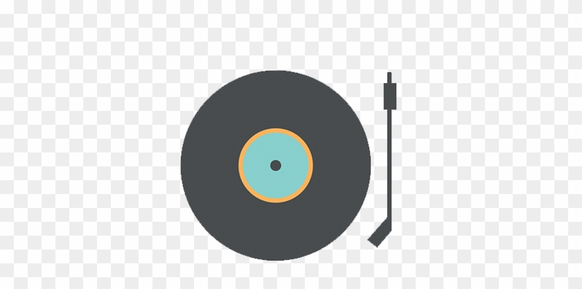 Set 1 Record Player - Record With Transparent Background #661428