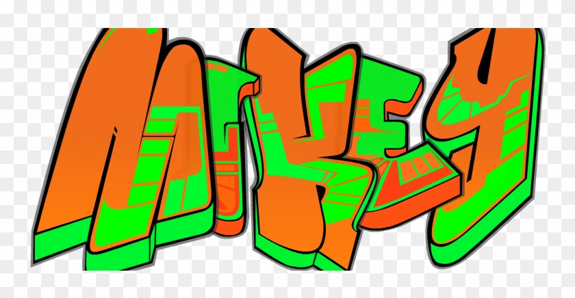 Graffiti Mikey By Ilovetmntmikeyleodon - Tmnt Names In Graffiti #661862