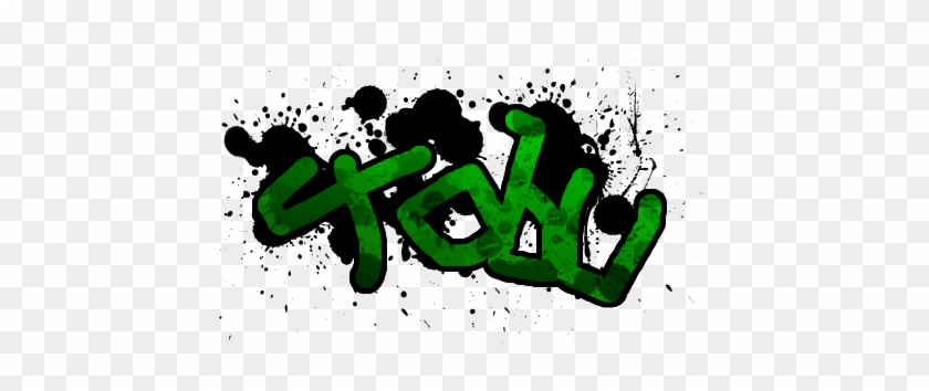 Here's My First Attempt With Graffiti With Gimp - Umr-design W-304 Stains Textil- / Wallstencil Size #661981
