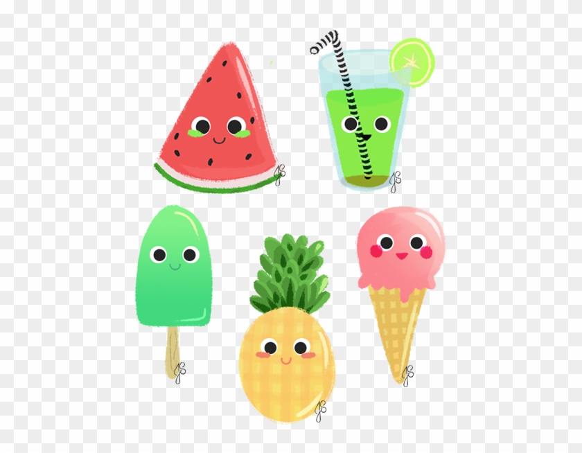 Summer Things On Behance By Artofjess - Easy Summer Things To Draw #662042