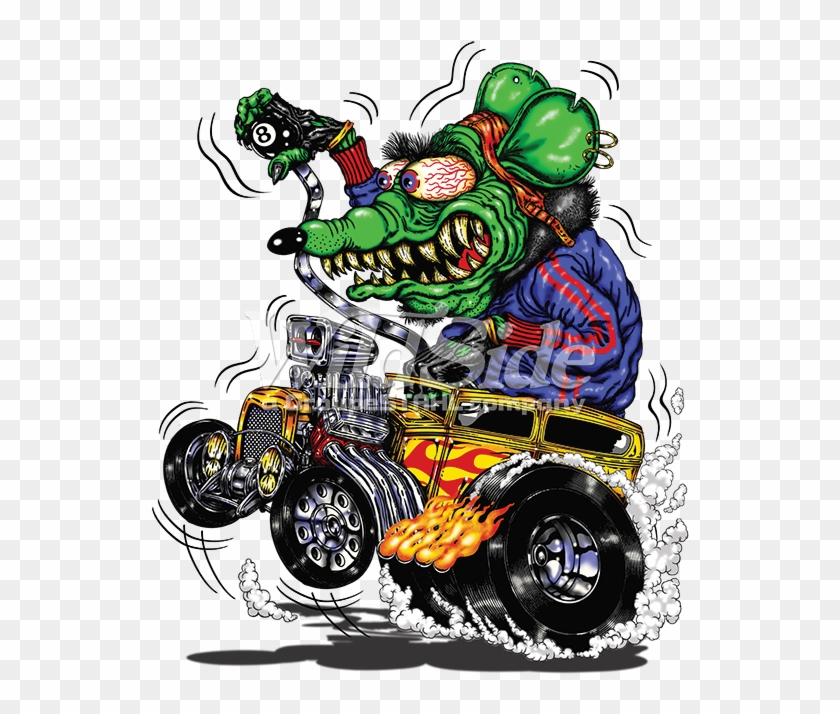 Stock Transfer - Sweatshirt Rat Hot Rod Comic Pullover Classic Car Kustom #662141