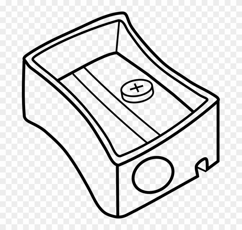 Pencil Sharpener, Public Domain, Graphic Art, Clip - Sharpener Coloring Pages #664180