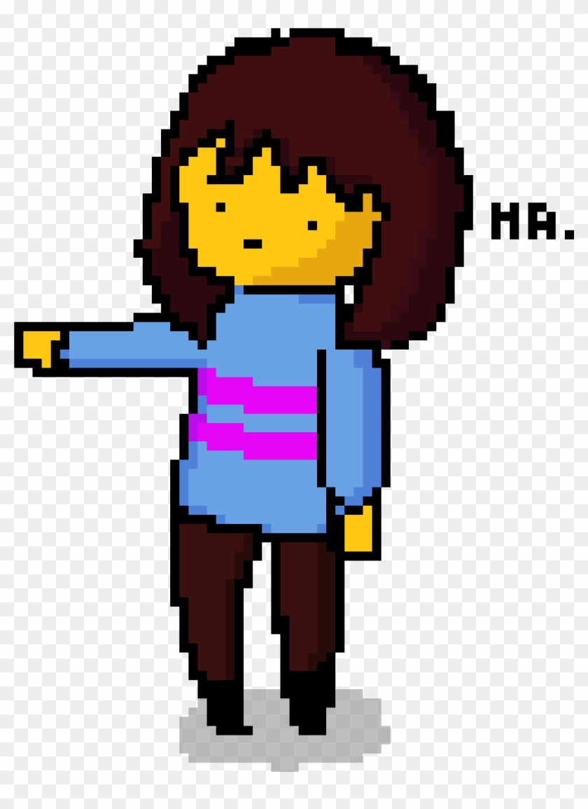 A Lil Frisk Pixel Art I Made [cc] - Cartoon #664295