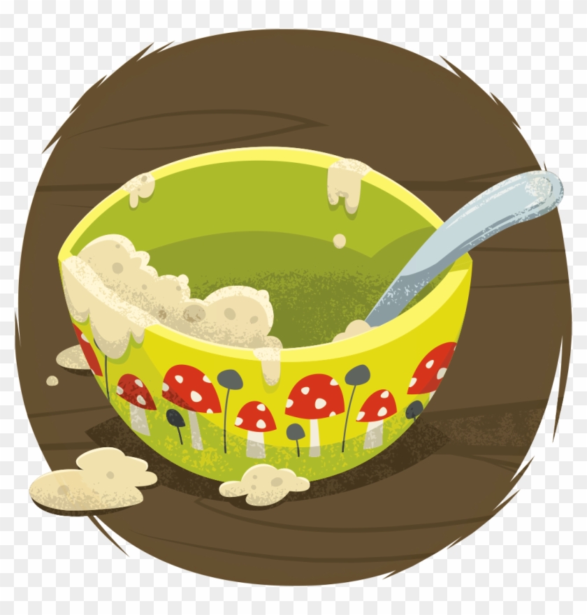Find Near Me - Empty Bowl Of Porridge Cartoon #665145