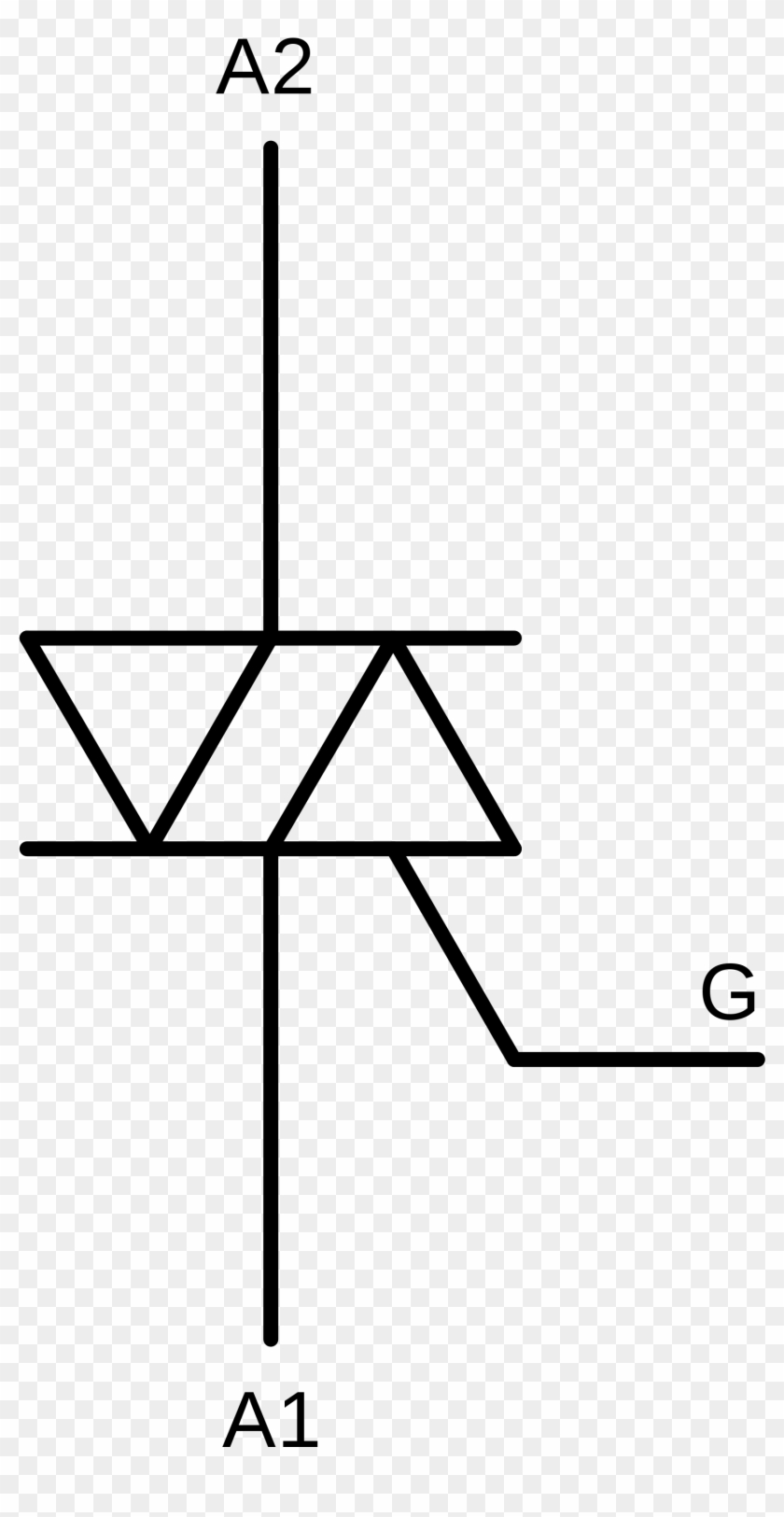 Triac Wikipedia The Free Encyclopedia Zener Diode Schematic - Solid State Relay Symbol #665338
