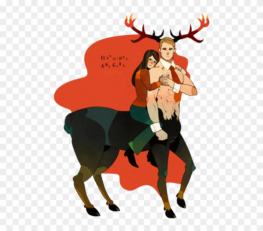 Stag Hannibal And Abigail By Freestarisis - Hannibal Abigail Fan Art #666419