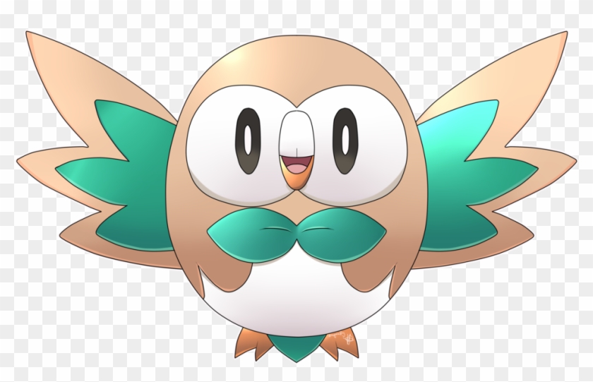 Draw Pokemon Rowlett Images - Cartoon #666681