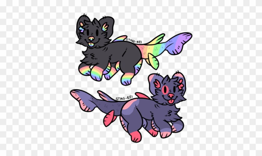 Dog Fish Adopts By Jackalope-queen - Cartoon #667562