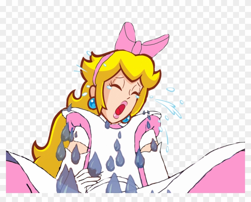 Princess Peach As Alice The Giantess Crying By Darthranner83 - Princess Peach In Wonderland #667857