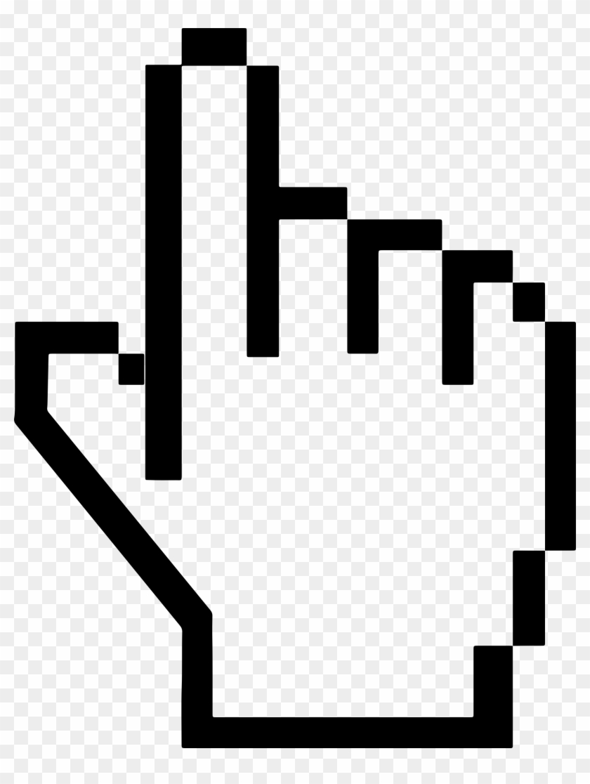 Hand Pointer Solid Clip Art - Cursor Png #667948