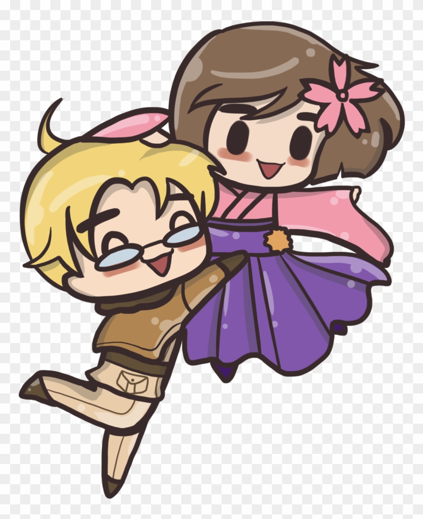 Alfred X Sakura By Ninjali8ht - Cartoon #668011