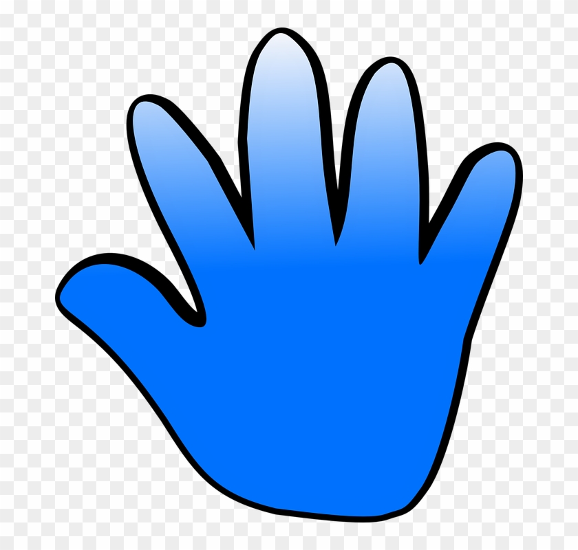 Hand Clipart Blue - Hand Clipart Blue #668918