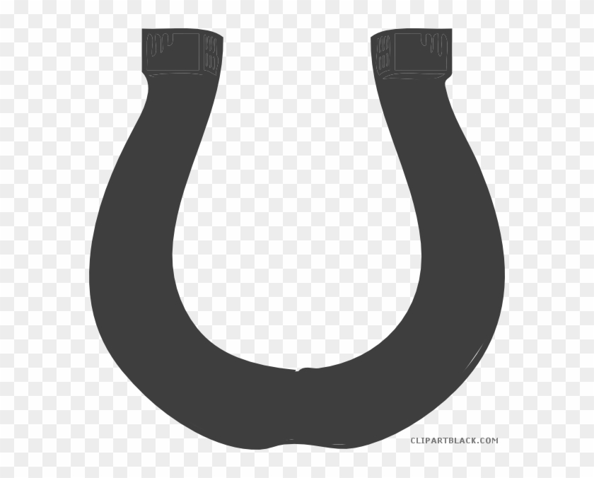 Horseshoe Animal Free Black White Clipart Images Clipartblack - Horseshoe #669507