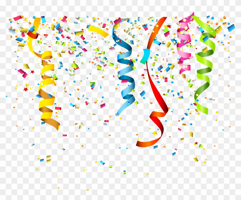 Party Confetti Birthday Clip Art - Birthday Background Confetti #670011