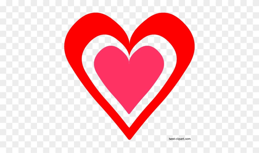 Heart Inside A Heart Free Clip Art - Dibujos De Mini Corazones #670524