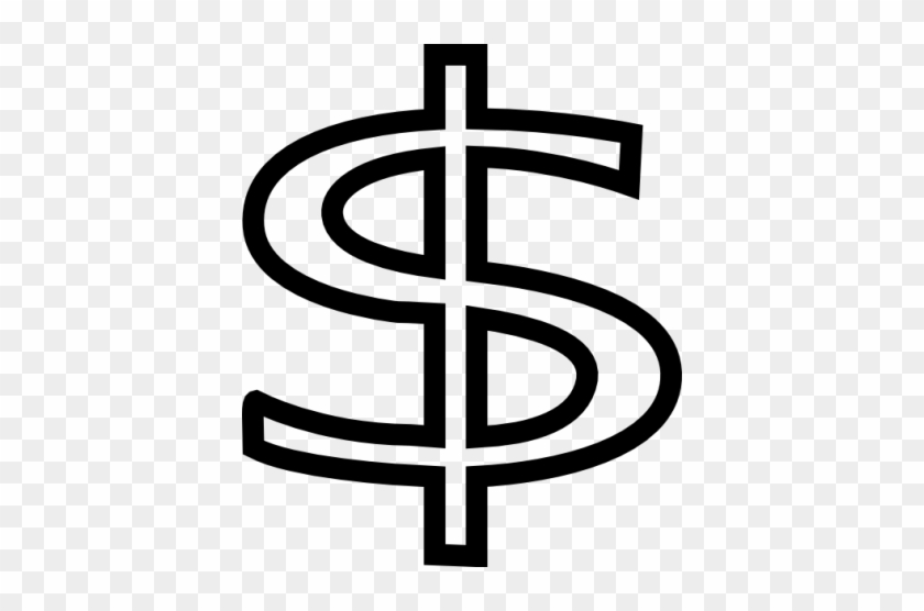 Small Dollar Sign Dp2 Clip Art At Vector Clip Art - Dollar Sign Line Art #670541