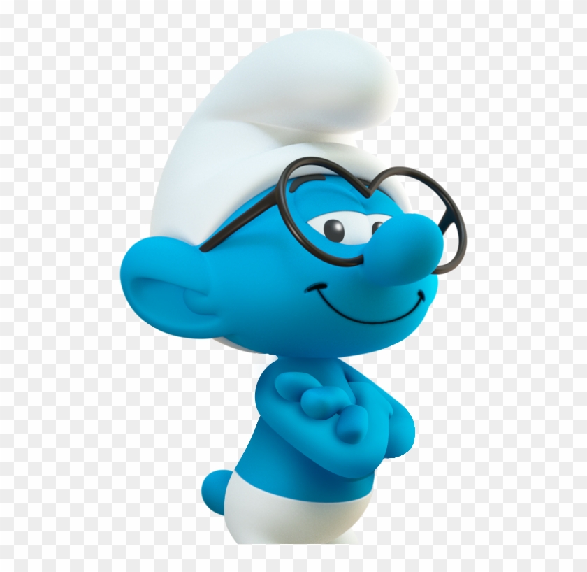 Brainy Smurf - Blue Colour Cartoon Characters #670584