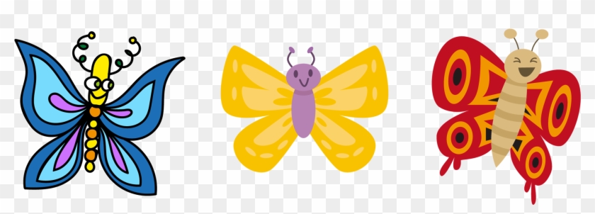 Butterfly Cartoon Clip Art - Butterfly Cartoon Clip Art #670845