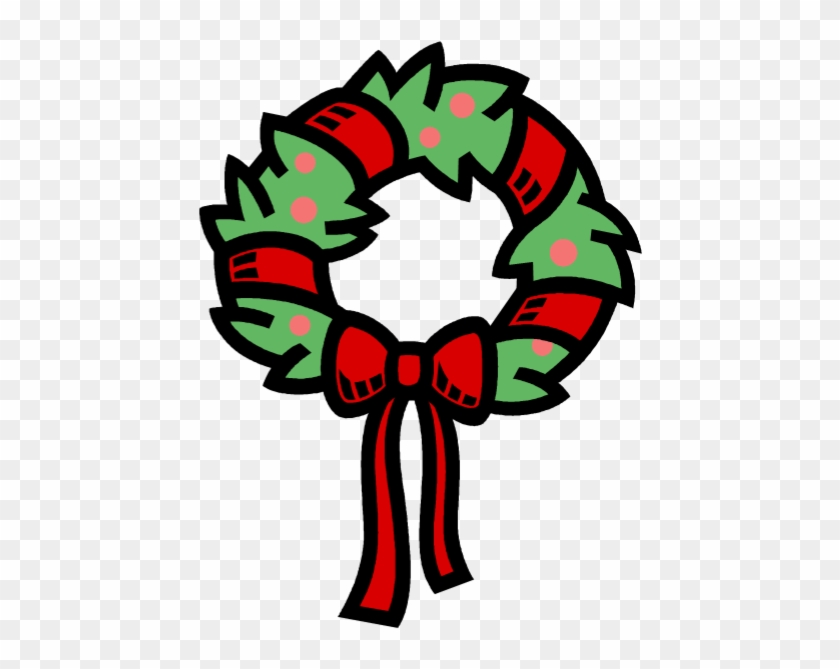 Christmas Wreath - Mailing Label Template Christmas #671297