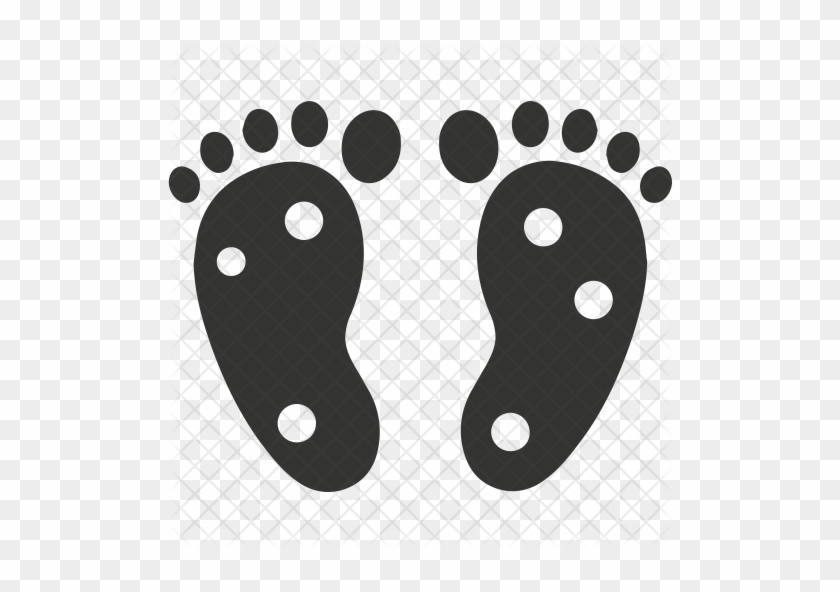 Feet, Foot, Shoes, Step, Steps, Walk, Walking Icon - Baby Feet Silhouette #671509