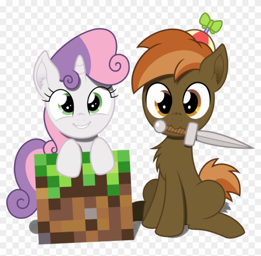 Sweetie And Button By Mactavish1996 By Mactavish1996 - Mlp Minecraft Icon #672450