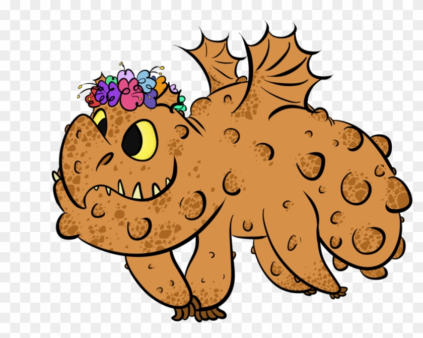 Meatlug With A Flower Crown ~ By Ruby The Dragon - Cartoon #672458