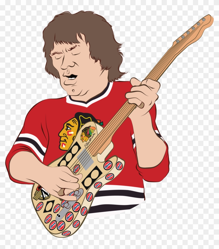 Illustration By Sean Thorenson/vg Archive - Guitar Player Clipart Png #672472