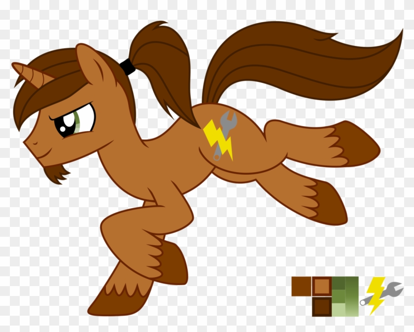 Coppercore, Facial Hair, Galloping, Goatee, Male, Oc, - Cartoon #672693