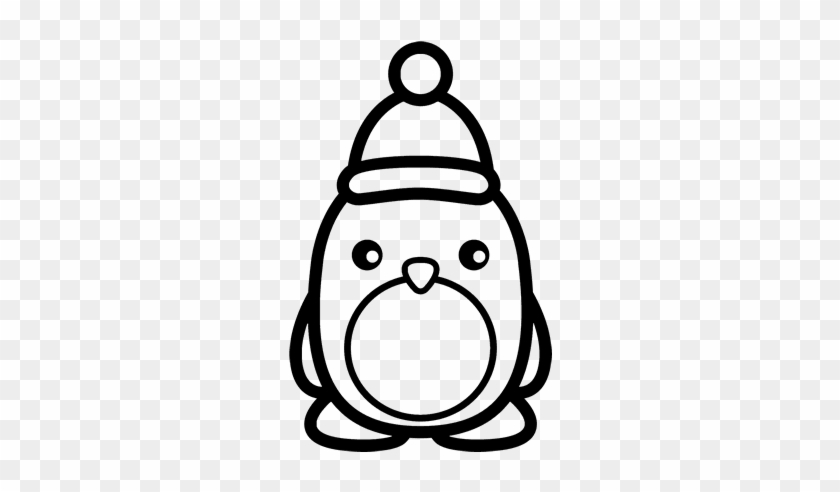 Dibujo De Pingüino Navideño Para Colorear - Baby Penguin Penguin Coloring Pages #672868