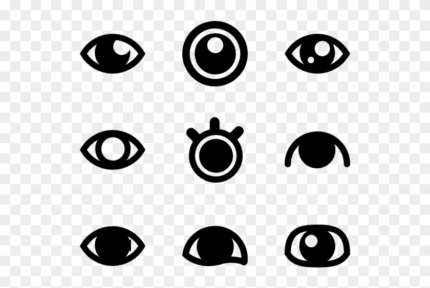 Eye Anime Icon On White Backgroundcartoon Stock Vector - Eye Doodle Png #673030