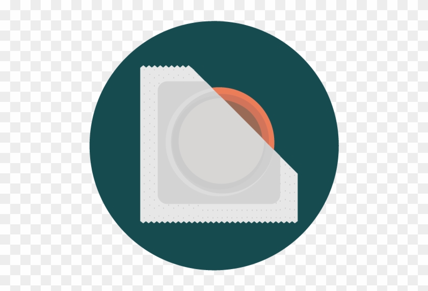 Illustration Of A Condom In A Partially Open Wrapper - Pocket Guide On First Aid #676295