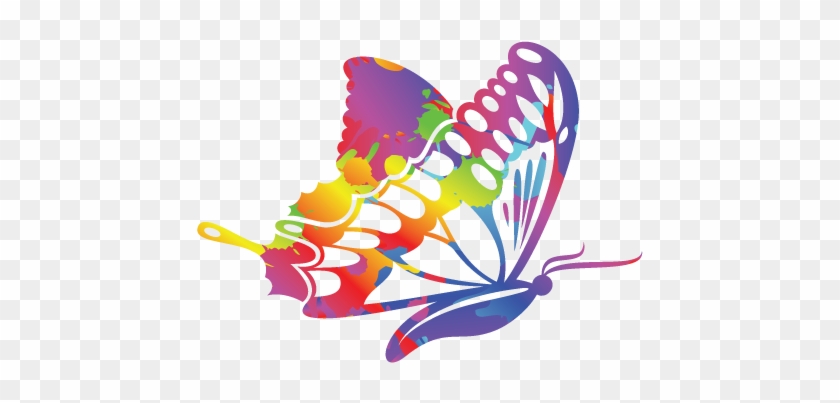 Butterfly Color Stencil Illustration - Butterfly Color Stencil Illustration #676601