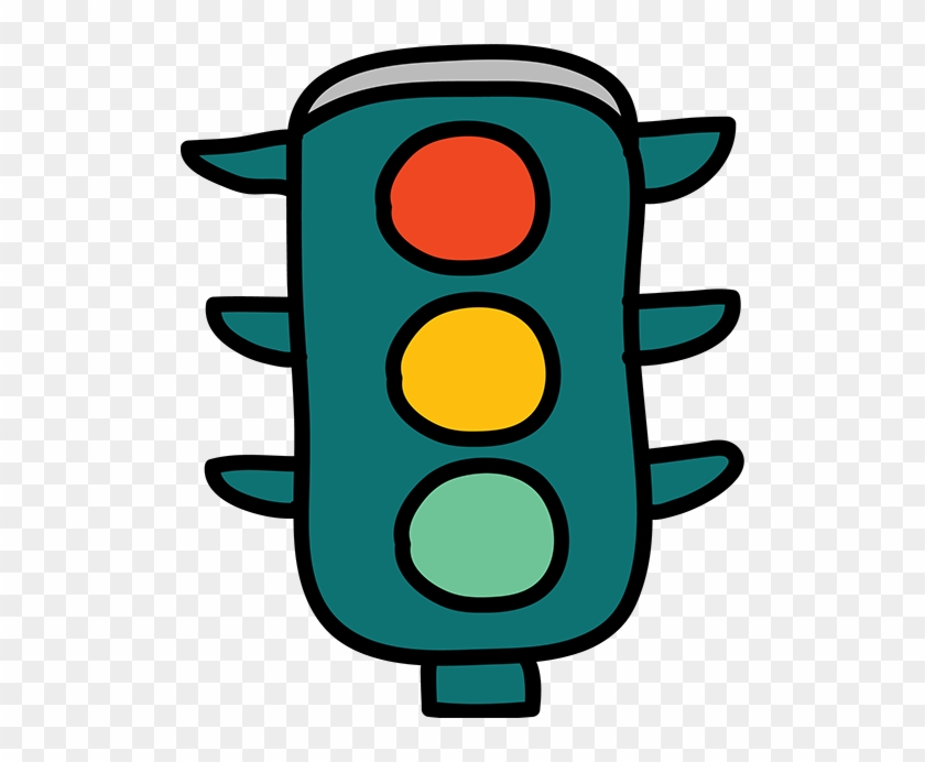 Traffic Light Clip Art - Cartoon Traffic Light Png #677138