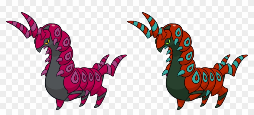 Brutapode Normal Et Shiny By Legan666 - Scolipede Pokemon #678172
