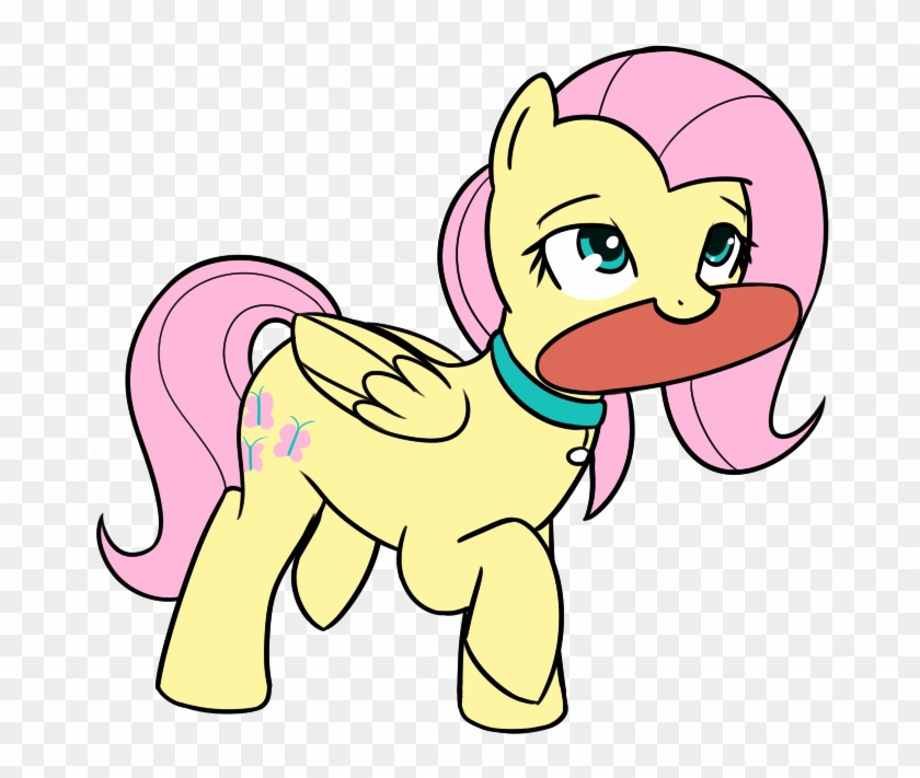 Neuro, Behaving Like A Dog, Collar, Female, Fluttershy, - Cartoon #678259
