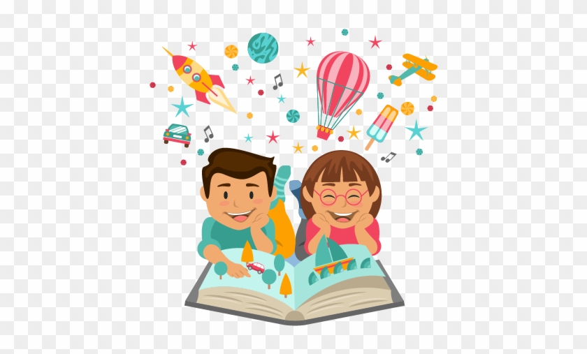 Resultado De Imagem Para Desenhos De Livros Png - Niños Leyendo #679249