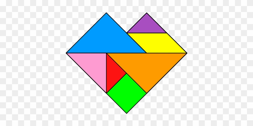 Tangram Heart - Como Hacer Un Corazon Con El Tangram #679335