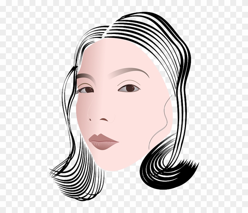 Fashion Face, Portrait, Woman, European, Lips, Fashion - Clip Art #679340
