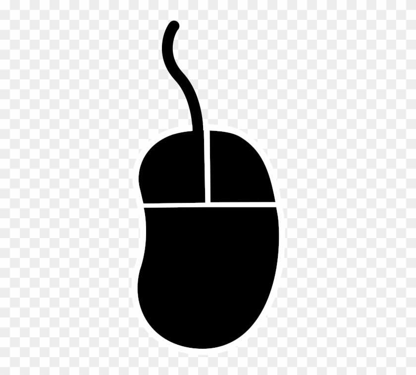 Computer Mouse Computer Keyboard Peripheral Clip Art - Computer Mouse Silhouette Png #121266