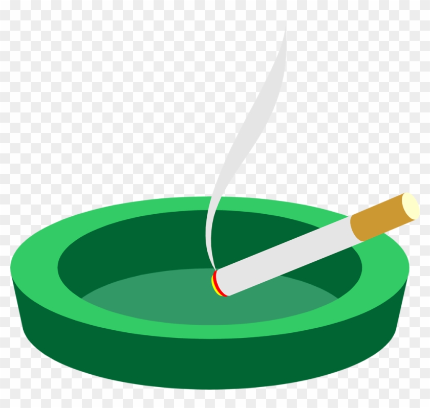 Cigarette - Ashtray Clipart #121862