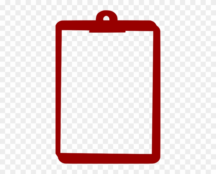 Clipboard Clip Art Cliparts And Others Inspiration - Red Clipboard Clipart #122431